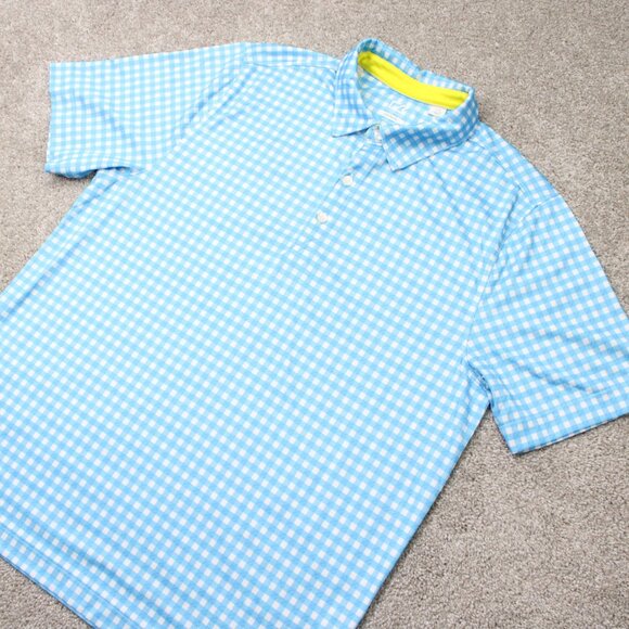 Cutter & Buck Polo Shirt Mens Large Blue CB DryTec Golf Short Sleeve Pullover - Picture 3 of 13